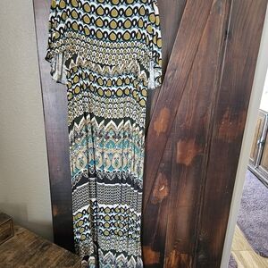 Nordstrom Multicolor Patterned Maxi Dress